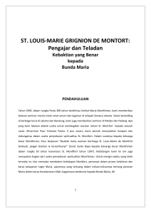 ST. LOUIS-MARIE GRIGNION DE MONTORT