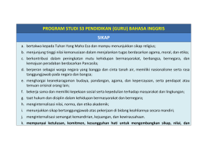 PROGRAM STUDI S3 PENDIDIKAN (GURU) BAHASA INGGRIS