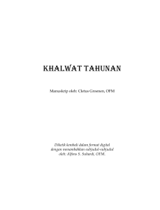 KHALWAT TAHUNAN