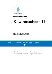 Modul Kewirausahaan II [TM7]