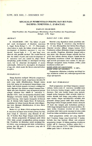 suppl. ber. biol. 3 - desember 1987 kegagalan pembentukan polong
