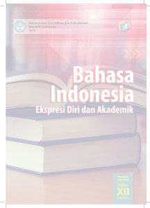 Buku B. Indonesia Kelas XII Smt 1