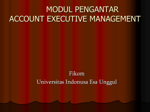 Pertemuan 5 - Account Executive Management