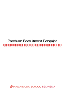 Panduan Recruitment Pengajar - kawai music school indonesia