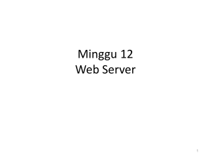 Minggu 12 Web Server