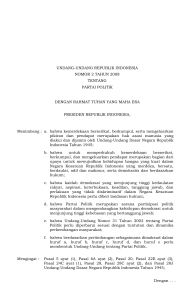 undang-undang republik indonesia nomor 2