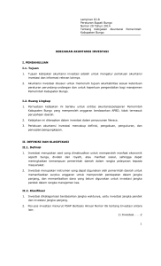 KEBIJAKAN AKUNTANSI INVESTASI I. PENDAHULUAN I.1. Tujuan