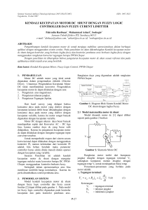 KENDALI KECEPATAN MOTOR DC SHUNT DENGAN FUZZY