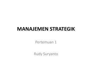 manajemen strategik