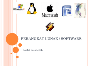 perangkat lunak / software