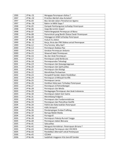 1996 JP No. 01 Mengapa Perempuan disiksa ? 1997 JP No. 02