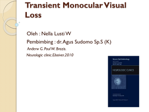 Transient Monocular Visual Loss
