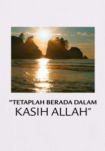 Tetaplah Berada dalam Kasih Allah