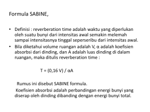 Formula SABINE