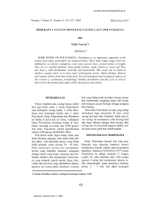Oseana, Volume X, Nomor 4: 122-127, 1985. ISSN 0216