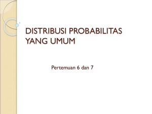 distribusi probabilitas yang umum