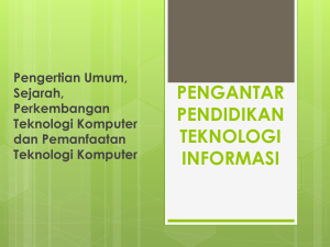 pengantar teknologi informasi - Universitas Muhammadiyah