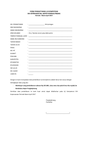 form pendaftaran uji kompetensi