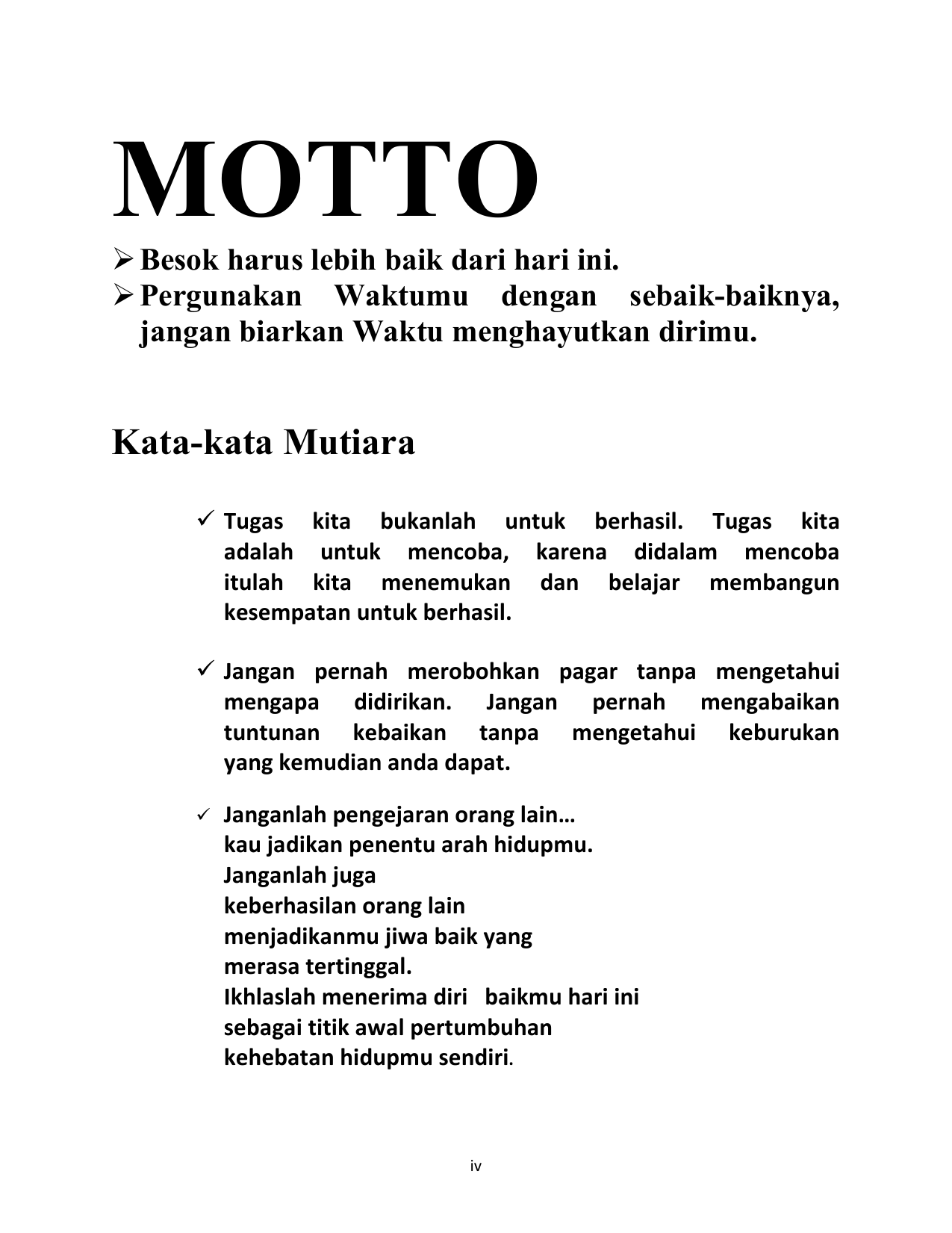 Kata Kata Mutiara Institutional Repository Upn Veteran Yogyakarta