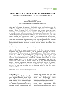 69 upaya meningkatkan motivasi belajar ipa dengan metode