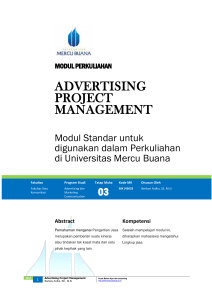 Modul Advertising Project Management