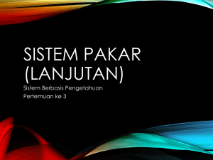 Perancangan sistem pakar