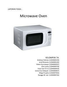 Makalah fisika-Mikrowave oven