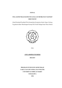 JURNAL POLA KOMUNIKASI KOMUNITAS DALAM MEMBANGUN