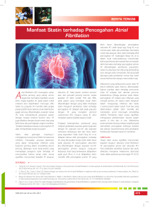 Manfaat Statin terhadap Pencegahan Atrial Fibrillation