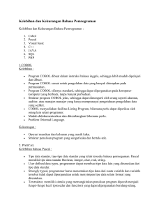 Kelebihan dan Kekurangan Bahasa Pemrograman