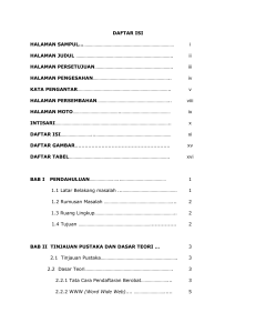 DAFTAR ISI HALAMAN SAMPUL