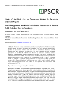 Study of Antibiotic Use on Pneumonia Patient in