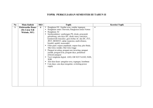 topik perkuliahan semester iii tahun ii