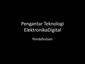 Elektronika Digital Pendahuluan