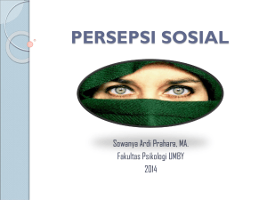 Persepsi Sosial