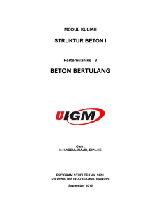 3 BETON BERTULANG - UIGM | Login Student