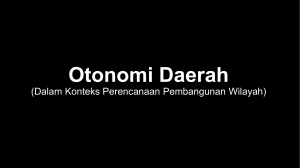 Otonomi Daerah - E-learning UPN JATIM