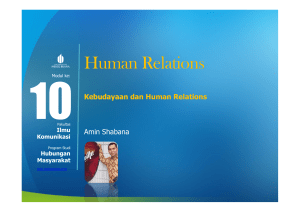 Human Relations - Universitas Mercu Buana