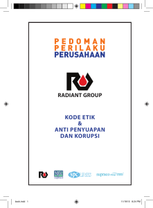 pedoman perilaku perusahaan - Radiant Utama Interinsco TBK