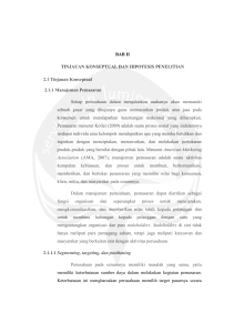 BAB II TINJAUAN KONSEPTUAL DAN HIPOTESIS PENELITIAN 2.1