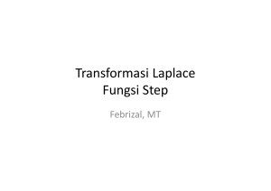 Transformasi Laplace Fungsi Step gp