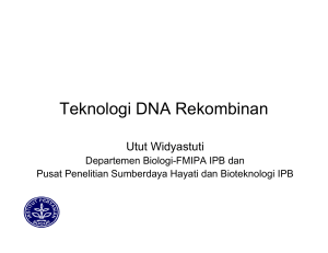 Teknologi DNA Rekombinan