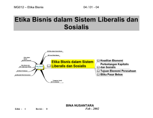 Etika Bisnis dalam Sistem Liberalis dan Sosialis