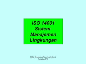 ISO 14000 Basic Awareness Training