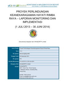 proyek perlindungan keanekaragaman hayati rimba raya