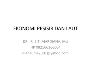 ekonomi pesisir dan laut - Dr. Ir. Hj. Siti Mardiana, M.Si