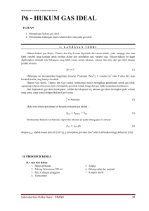 p6 - hukum gas ideal - labdasar dan sentral UNAND