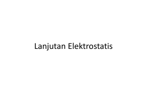 Lanjutan Elektrostatis