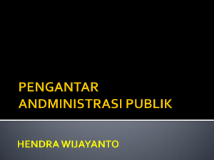 pengantar andministrasi publik