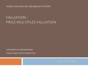 Applied deterministic cash flow analysis—stock valuation